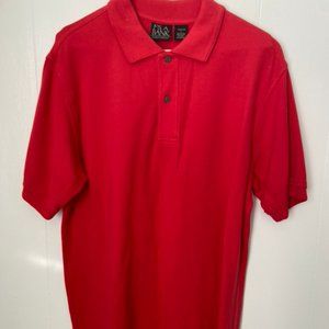 Jos A Bank Tailored Fit Traveler's Collection Red Polo L